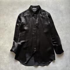 美品 AcneStudios アクネストゥディオズ サテン シャツ 黒 定価5万