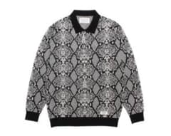 WACKO MARIA ワコマリア パイソン柄 蛇柄 ニットポロ - メルカリ