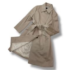 23区 カシミヤ100% 1163 ステンカラーコート ベルト 大きいサイズ48