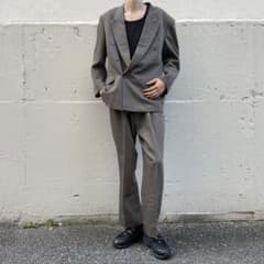 vintage ブラウン カラーセットアップ ダブルスーツ レトロ 菅田将暉