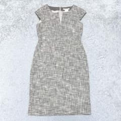 美品✨マックスマーラ 白タグ ツイード ワンピース44 XL相当 大きい