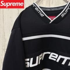 激レア】SUPREME ゲームシャツ ホッケーシャツ 完売モデル 黒 ロンT