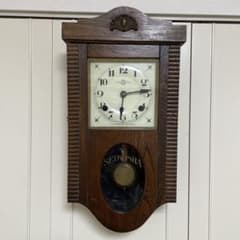 SEIKOSHA精工舎 機械式 ゼンマイ式振り子時計 ボンボン時計 スリゲル宮