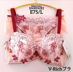 新品】ワコール《パルファージュ》V-Richブラ E75/L - メルカリ