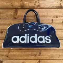 80's ヴィンテージ adidas エナメル ボストンバッグ - メルカリ