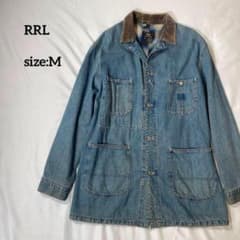 90's RRL デニムカバーオール M オンブレチェック 三つ星タグ US製