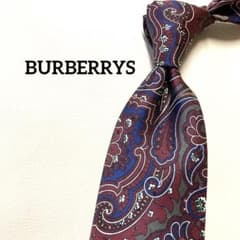 バーバリー ネクタイ ペイズリー 花柄 ボルドー エンジ - メルカリ