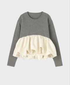 The toe Aachen Balloon Peplum グレー - メルカリ