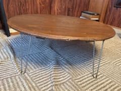 昭和レトロ 丸ちゃぶ台 木製 折りたたみ 古道具 古民家 アンティーク