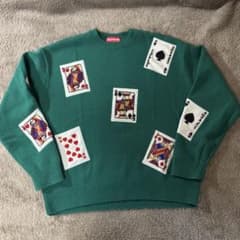 Supreme Beaded Cards Sweater week14 - メルカリ