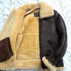 希少✨schott フライトジャケット B-3 257S 茶色 ロゴ金具 S - メルカリ