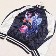 希少】HOSHIHIME 星姫 スカジャン 鳳凰 フェニックス 刺繍 - メルカリ