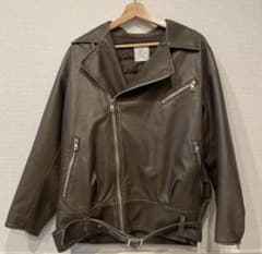 美品♡ VINTAGE WASH ECO レザーキルティングライダース - メルカリ