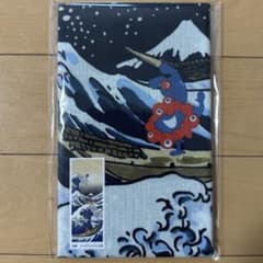新品】大阪万博ミャクミャク 葛飾北斎 手ぬぐい 掛け軸風てぬぐい