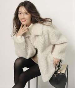 Apuweiser-richeアプワイザーリッシェ ステンカラーボアコート S