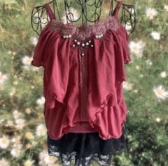 アクシーズファム キャミソール フェアリーグランジ y2k 森ガール 平成