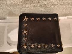 JIMMY CHOO 黒 二つ折り財布 星型スタッズ - メルカリ