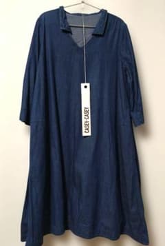 CASEYCASEY デニム Vネック 七分袖デニムワンピース - メルカリ
