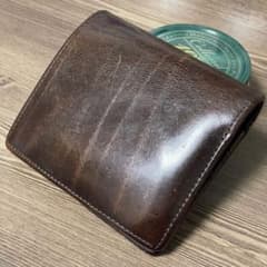 エイジング良好 PORTER ポーター 二つ折り財布 カジノ レザー 本革