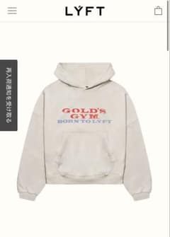 LÝFT × GOLD'S GYM LOGO HOODIE - メルカリ