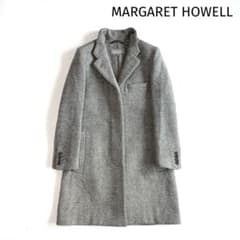 マーガレットハウエル ヘリンボーン ウール 比翼ボタン ツイード