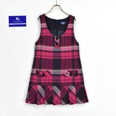 バーバリーブルーレーベル ジャンパースカート ワンピース ピンクノバ