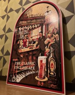アンティーク 木製 看板 レトロ イギリス 絵画 オブジェ 雑貨 バー