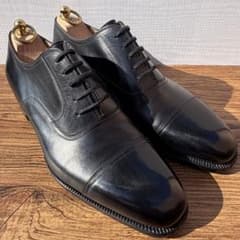 Stefano Bemer ストレートチップ 43.5 黒 内羽根 純正ツリー付 - メルカリ