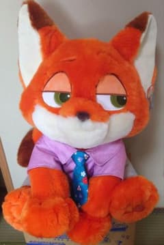 お顔厳選 コストコ ディズニー ズートピア2 ニックぬいぐるみ