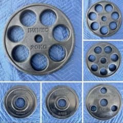 計107.5kg｜IVANKO オリンピックプレート 50mm 12枚 送料無料 - メルカリ