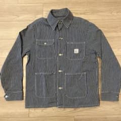 POINTER(ポインター)ヒッコリーストライプ カバーオール - メルカリ