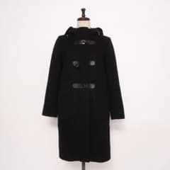 ポールスミスブラック ウール100％ ダッフルコート 黒 サイズ38*LD844