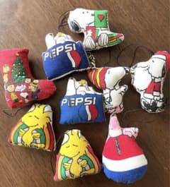 スヌーピー ペプシ クリスマスオーナメント7種 9個 - メルカリ