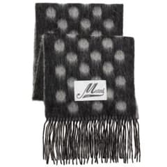 Marni ドット柄 マフラー グレー/ブラック 23AW - メルカリ