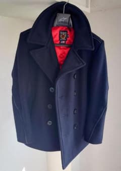 Schott ショット レザーパイピング ピーコート 40 L相当 USA 美品