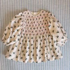 Bonjour Diary HANDSMOCK BLOUSE 2-3y - メルカリ