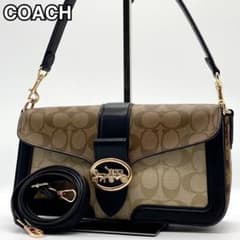 極美品✨コーチ 2way ショルダーバッグ パイソン シグネチャー PVC