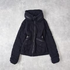 00s Y2K ギミック ハイネック中綿ジャケット 平成ギャル テック