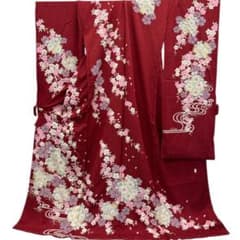 正絹 振袖 辻ヶ花 金通し 豪華 絞り 翠山工房 未仕立て品 仮絵羽 1197