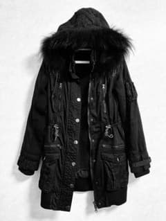 モッズコート ブラック ロング Y2K 平成ギャル 00s ミリタリー - メルカリ