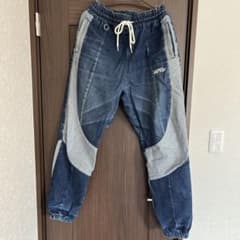SAPEur サプール DENIM TRACK PANTS デニムトラックパンツ - メルカリ