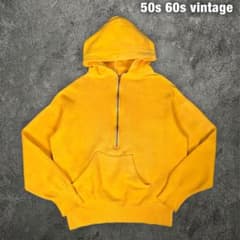 vintage 50s 60s ハーフジップ スウェット パーカー ビンテージ - メルカリ