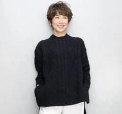 ユナヒカ yunahica 黒田知永子コラボ アランニット定価49500円 - メルカリ