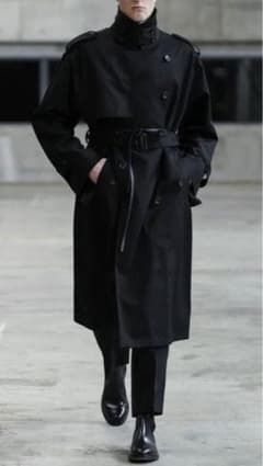 stein/シュタイン OVERSIZED TRENCH COAT ブラック L - メルカリ