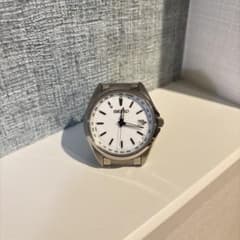 SEIKO セイコー SBTM287 電波ソーラー 白文字盤 チタン デイト付き