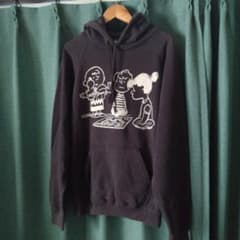 Disneyドナルドダックリバーシブル刺繍サテンスカジャンMディズニー