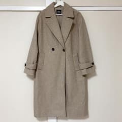 ZARA ザラ オーバーサイズソフトコート サイズM (9〜11号)ベージュ