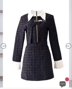 Randy アシンメトリーバックルツイードドレス - メルカリ