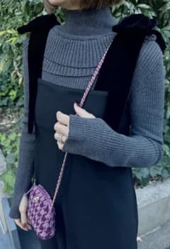 cygne シーニュ リボンショルダーオールインワン Stelle ブラック