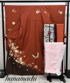 振り袖 フルセット 長襦袢付 成人式 金彩加工 ラメ入り 焼箔 長尺袋帯